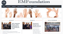 Desktop Screenshot of emfoundation.org.uk