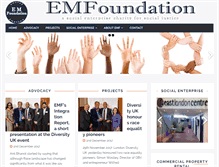 Tablet Screenshot of emfoundation.org.uk